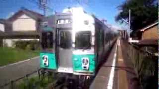 TOYOTETSU　series1800　arriving at　Toshima　豊橋鉄道1800系　豊島到着