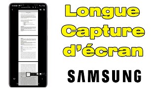 Comment faire une longue capture d'écran sur un Samsung