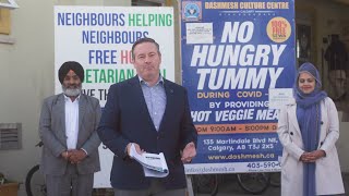 Dashmesh Culture Centre Gurdwara Sahib Calgary “No Hungry Tummy” initiative | Jason Kenney