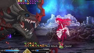 【FGO】強化の恩恵でかすぎ…！ バーヴァン・シーが3ターンで勇者王をわからせる VS カマソッソ(強化版) 【スーパーリコレクションクエスト】