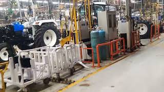 New Holland tractor assembly line