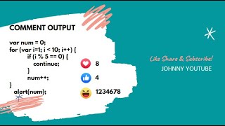 JavaScript break and Continue | JavaScript Tricky Questions| JavaScript Tutorials for beginners
