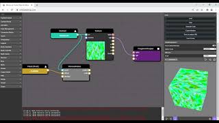 VoronoiNoise node babylon js | node material editor