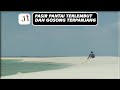 Satu-satunya Pantai Di Indonesia Dengan Pasir Terlembut Dan Memanjang Ketikasurut Hingga 1,5 KM!