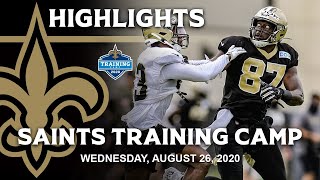 Saints Training Camp Highlights (8/26/2020) | New Orleans Saints