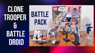 Lego Star Wars Clone Trooper and Battle Droid Battle Pack Review