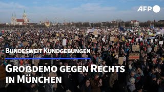 Bundesweit Kundgebungen gegen Rechts - Hunderttausende bei Demo in München | AFP