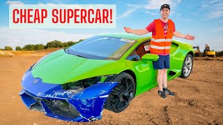 Buying A Wrecked Lamborghini Huracan At Auction!