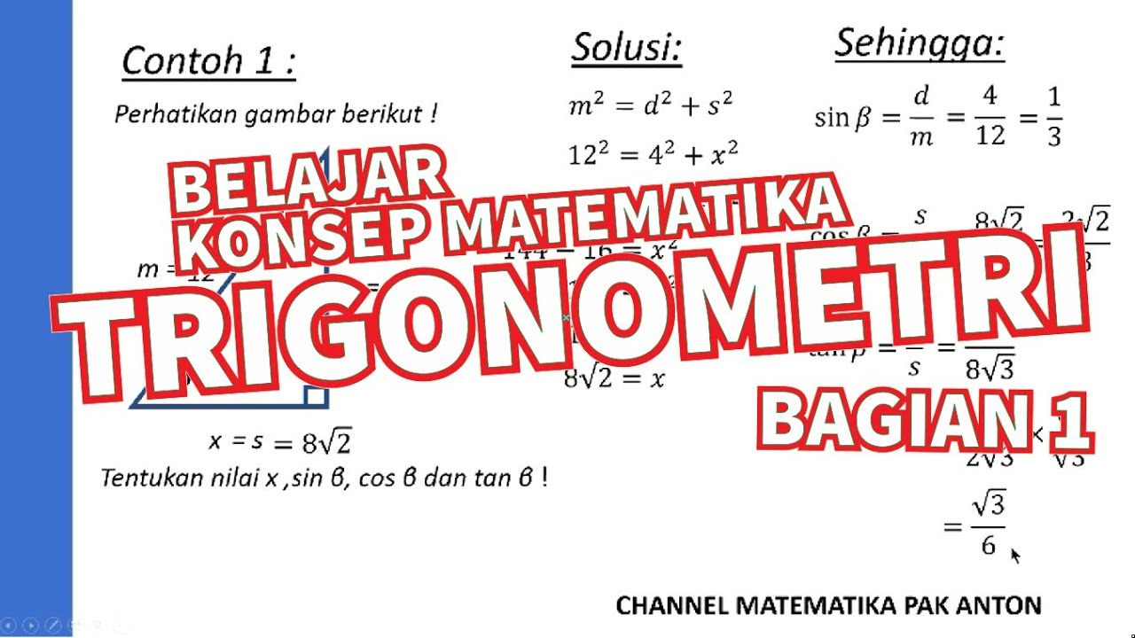 Belajar Matematika | TRIGONOMETRI - KONSEP DASAR (BAGIAN 1) - YouTube