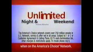 Verizon Wireless "Unlimited Nights & Weekends Minutes" USA TV Ad 2003