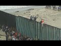 Hundreds of migrants are seeking asylum at Mexico border