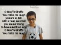 poem grade 1 o giraffe giraffe