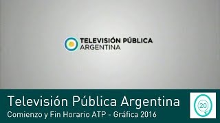 Television Pública Argentina - Comienzo y Fin Horario ATP (Resubido) - Grafica 2016