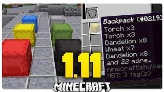 Minecraft 1.11 SHULKER BOX / BACKPACKS Update | OBSERVER BLOCK | Shulker Shell / Storage