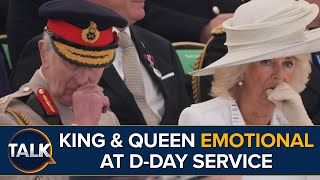King Charles And Queen Camilla Appear Emotional Paying Tribute To D-Day Veterans