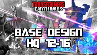 Transformers Earth Wars Core choices and base design tips for mid HQs