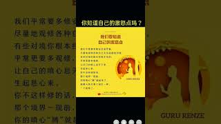 仁泽法师 你很容易生气恼怒吗？你的激怒点在哪里？#佛法 #禅修 #智慧 #慈悲 #因果 #忏悔 #禅修