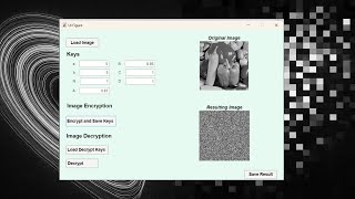GUI implementing Efficient Chaotic Image Encryption in MATLAB