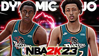 Using The Jaden Ivey & Cade Cunningham DYNAMIC DUO In NBA 2K23 PlayNow Online!