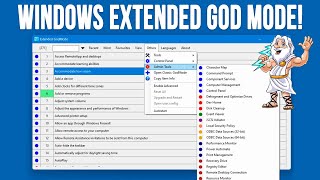 Access All of Your Windows System Setting and Tools in One Place with Extended God Mode