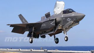 F-35B Lightning II Aircraft Vertical Landing and Take Off aboard the Japanese Ship Izumo