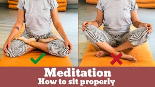 Meditation poses | How to sit properly in the Meditation | Meditation poses for beginners