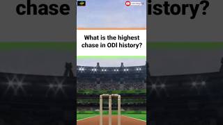 What is the highest chase in ODI history? #viral #cricket #trending #worldcup2023 #asiacup2023