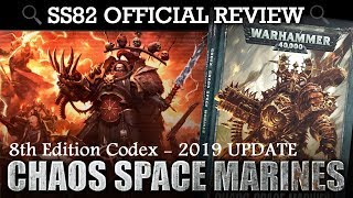 *NEW* Codex Chaos Space Marines Warhammer 40K 8th Edition 2019 SS82 REVIEW