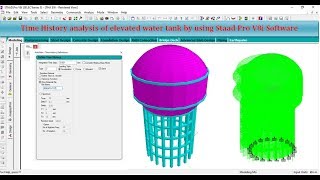 Time History analysis of elevated water tank by using Staad Pro V8i Software