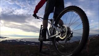 Trailbike on Jørenvågsalen, Northwest of Norway