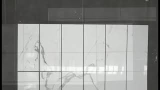 Bianco Calacatta White Marble Tiles Dry Laying in Our Factory