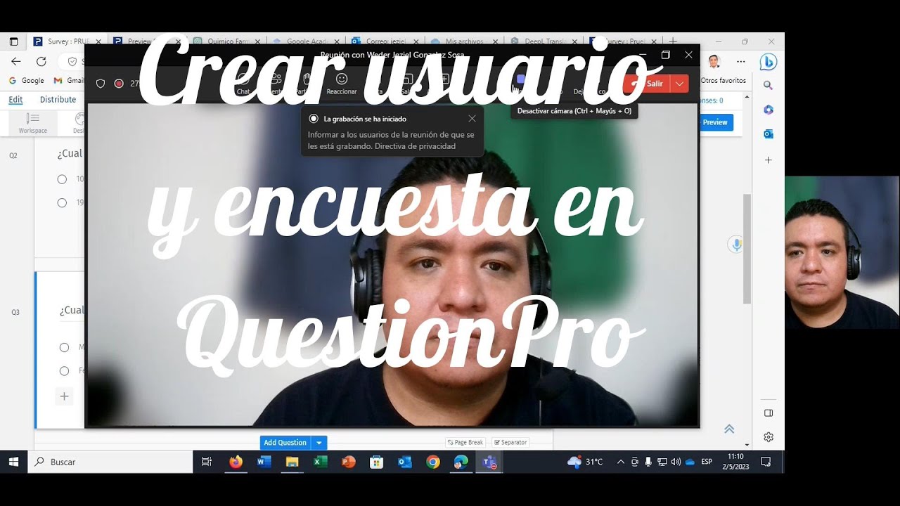 Crear Encuesta En Question Pro - YouTube