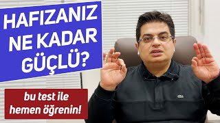 Hafızanız ne kadar güçlü? Bu test ile hemen öğrenin!