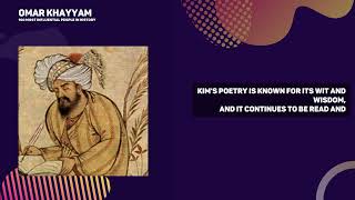 Omar Khayyam - Poet, Mathematician, and Astronomer (Persia)