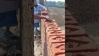 9inch bricks wall short #construction