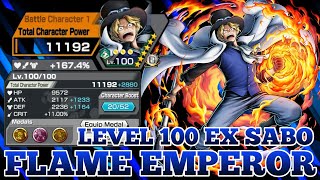 LEVEL 100 EXTREME SABO FLAME EMPEROR GAMEPLAY | ONE PIECE BOUNTY RUSH | OPBR