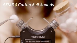 [ASMR] Cotton Ball Sounds / No Talking / コットンボールの音