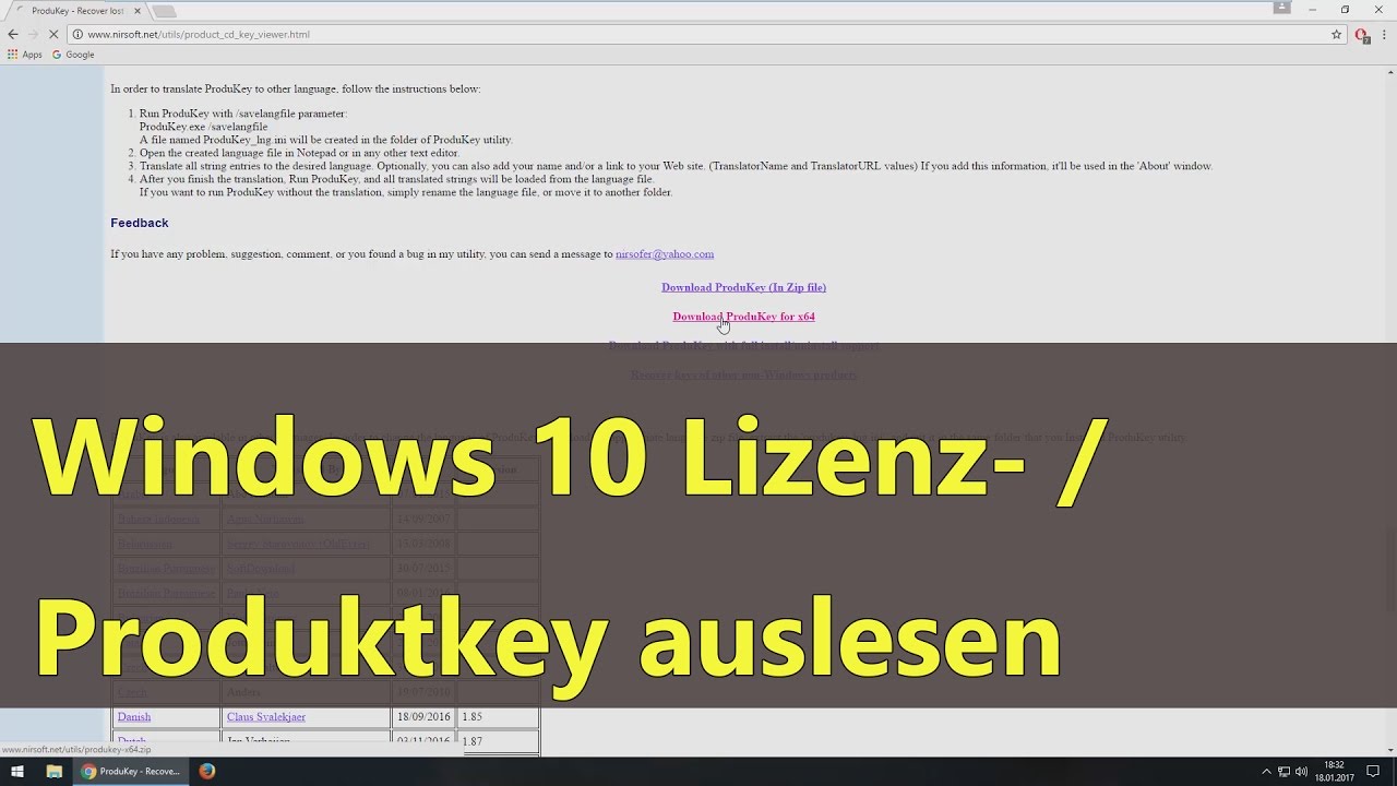 [Windows 10] Lizenzschlüssel / Key Auslesen - YouTube