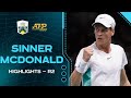 🇮🇹 Jannik Sinner vs Mackenzie McDonald 🇺🇸 Round 2 Highlights | Rolex Paris Masters 2023