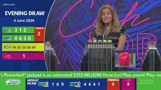 Evening SC winning lottery numbers for June 4, 2026