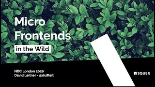 Micro Frontends – a strive for fully verticalized systems - David Leitner