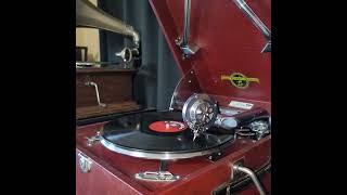 轟 夕起子 ♪花散る校庭♪ 1939年 78rpm record. Columbia Model No G ｰ 241 phonograph