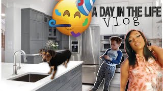 VLOG: 16 - Snow in virginia | Snoops 1st Birthday | Small Get Together | virtual learning #MOMLIFE