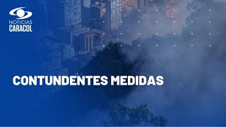 Ante incendios en Bogotá, alcalde Galán extendió el pico y placa a los sábados