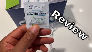 CareTouch Lens \u0026 Screen Cleaning Wipes Review and Unboxing