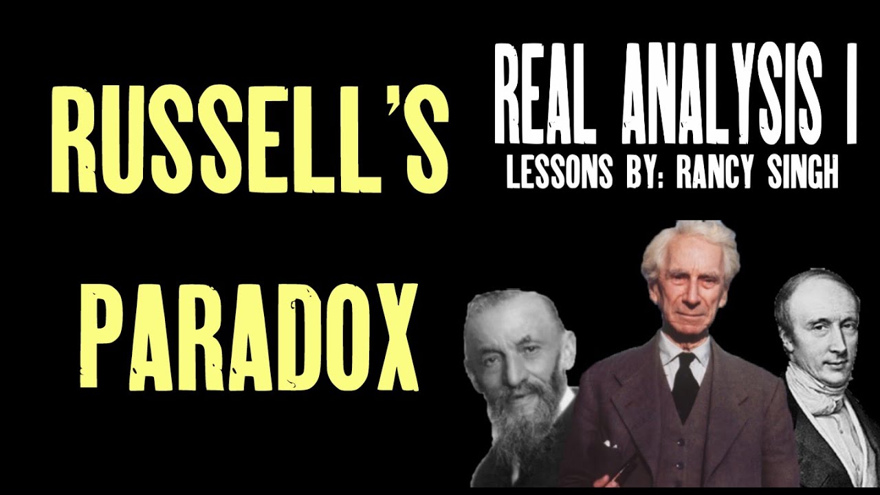 Russell's Paradox [Real Analysis] - YouTube