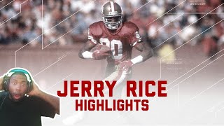 "Greatest NFL Legend of All Time: Jerry Rice Highlights" REACTION