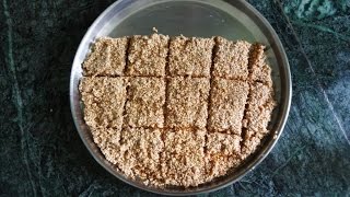 How to Cook Sesame chikki (నువ్వుల చిక్కి ).:: by Attamma TV ::.