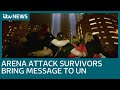 Manchester Arena terror attack victims take their message to New York | ITV News