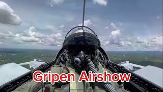 กริพเพ่นแอร์โชว์ที่กองบิน 7 #gripen #jas39 #airshow